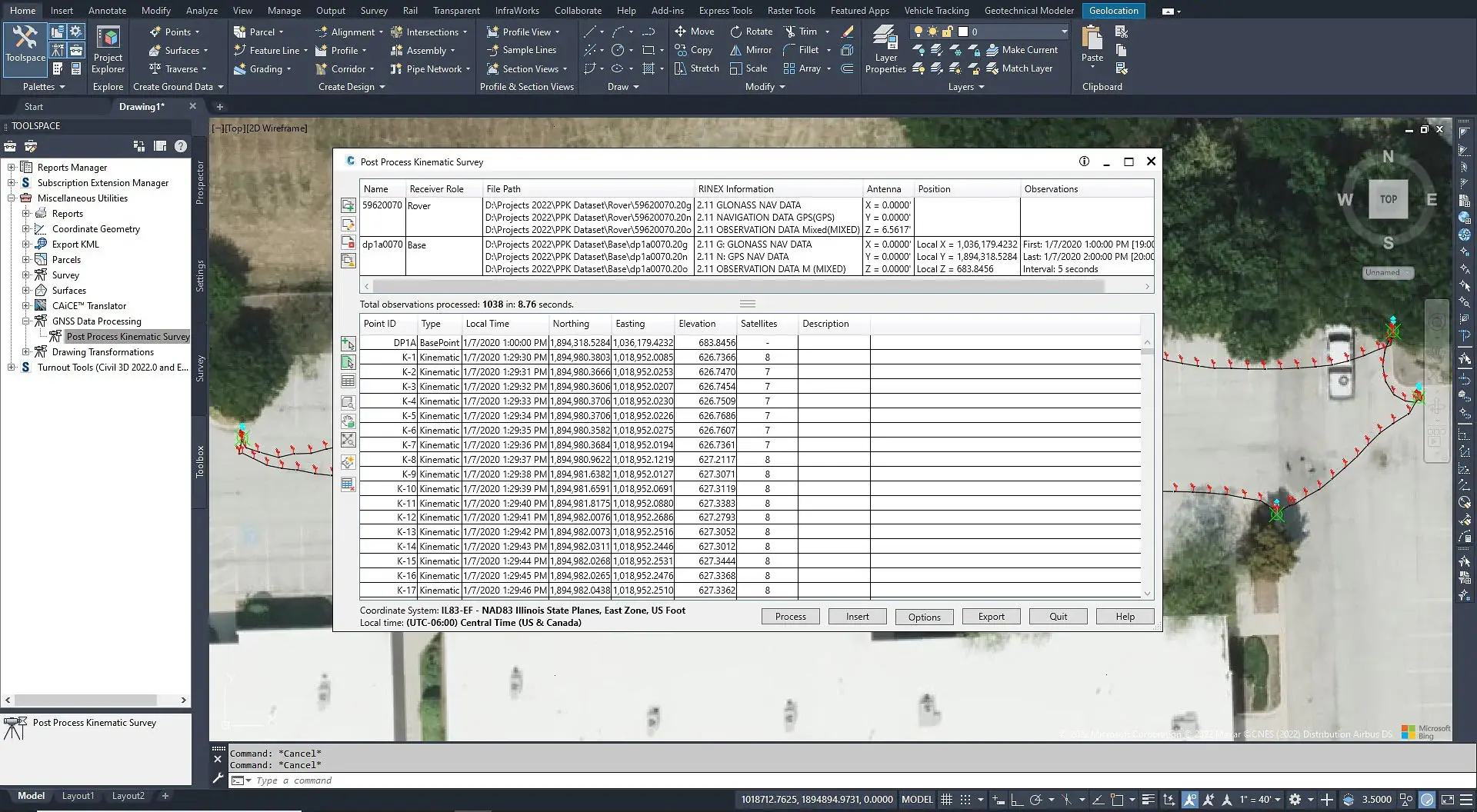 Autodesk Civil 3D 2027 PPK Survey Overview Image