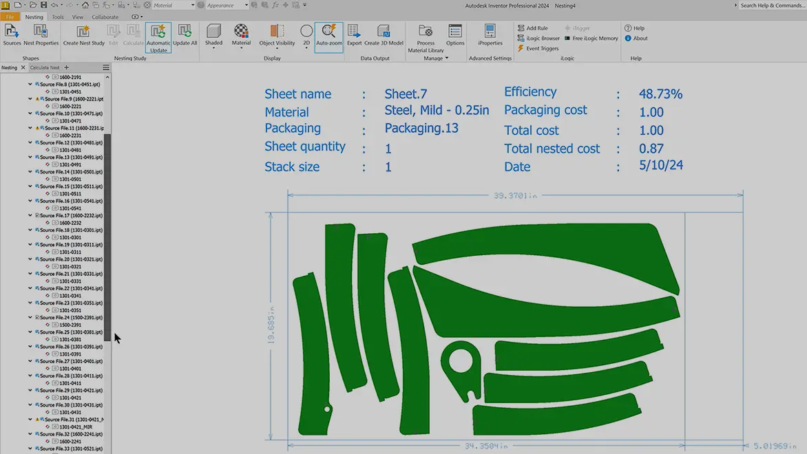 Autodesk Inventor Nesting Training Course