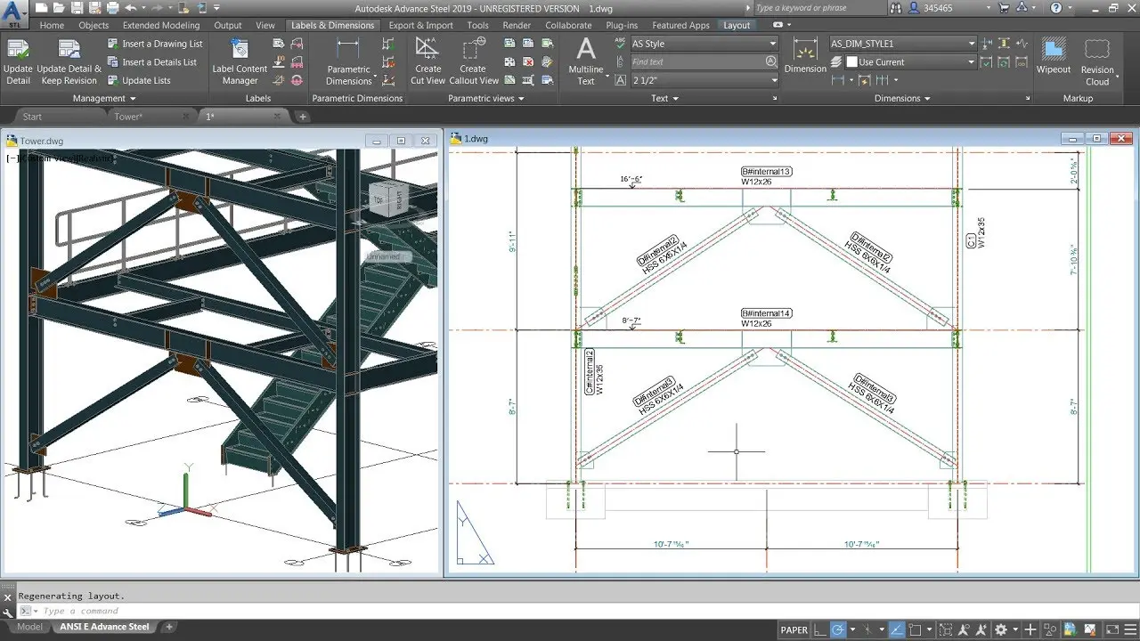 Fabrication - Advance Steel 3D steel detailing and fabrication drawings - Design Consulting