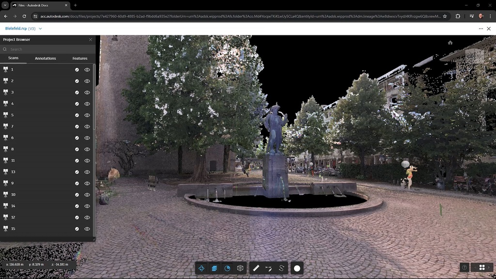 Autodesk Recap Pro 2027 generates 3D models of real-world objects, showcasing advanced modeling features.
