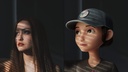 Comparison of real and animated character faces