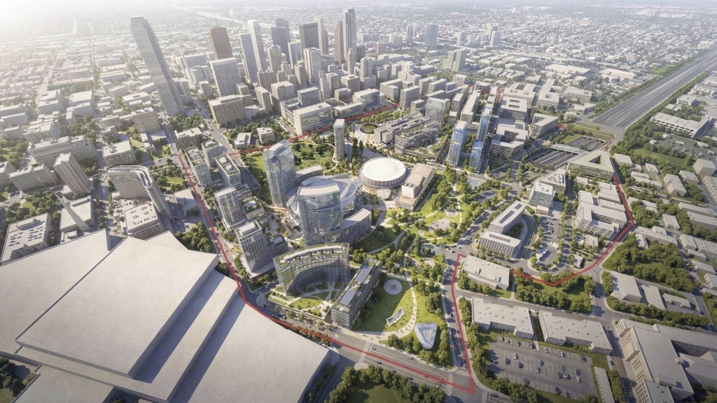 Autodesk Forma Design Collaboration - UTA Aerial perspective
