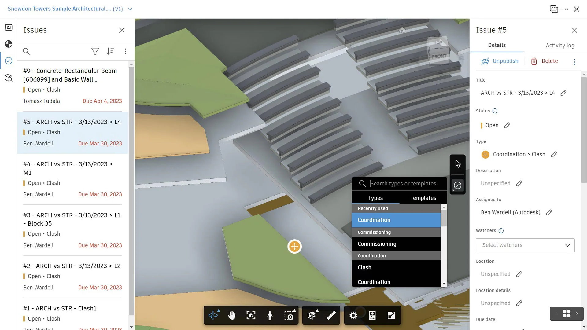 Centralized issue management in Autodesk Architecture Engineering and Construction Collection