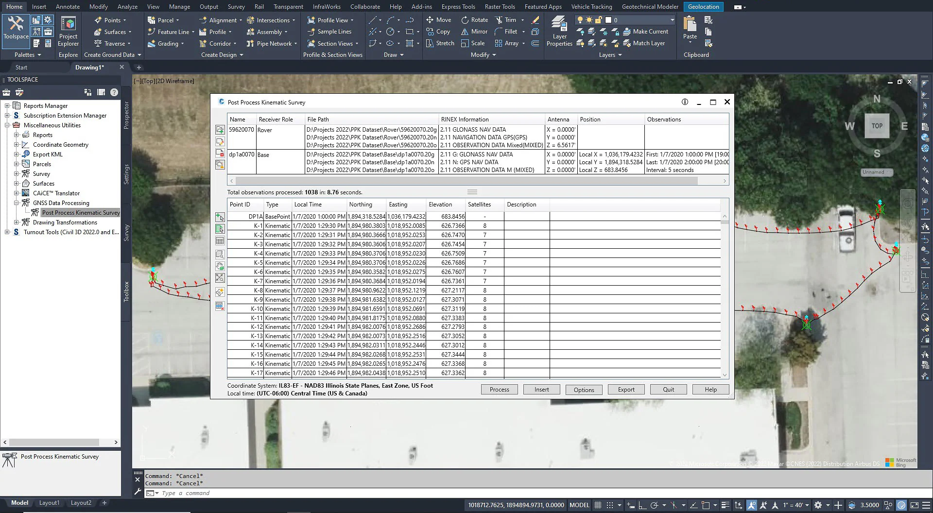 Autodesk Civil 3D 2027 PPK Survey Overview Image
