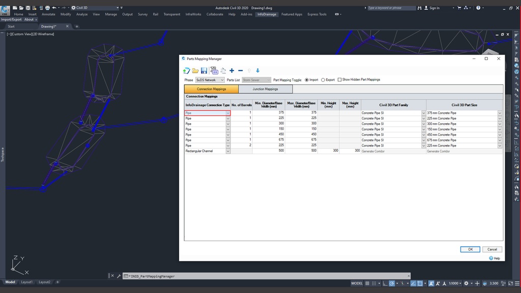 Seamless integration of Autodesk Infodrainage software with drainage design systems