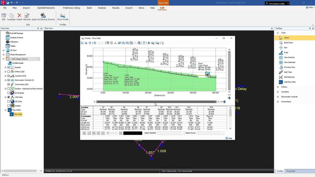 Introduction to Autodesk Infodrainage software for efficient drainage design and analysis